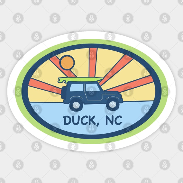 DUCK NC BEACH DAY Sticker by Trent Tides